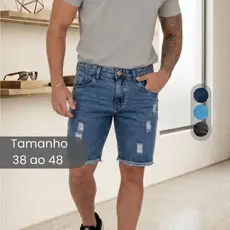 Bermuda Jeans Masculina Modelo Jogador Premium