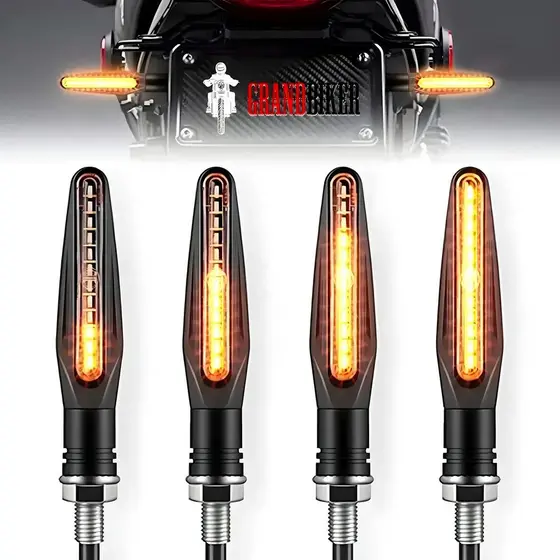 Kit 4 Pisca De Twister Seta Led Moto Titan Xre 300 Cb Bros