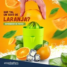 Espremedor de Frutas Laranja Limão com Tampa Meplasfem