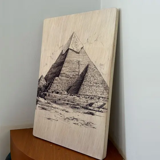 Quadro Pirâmides Quadro Decorativo Impresso Uv Premium