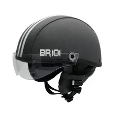 Capacete Coquinho Scooter Bike Moto Elétrica Br101 Vision Cristal Preto