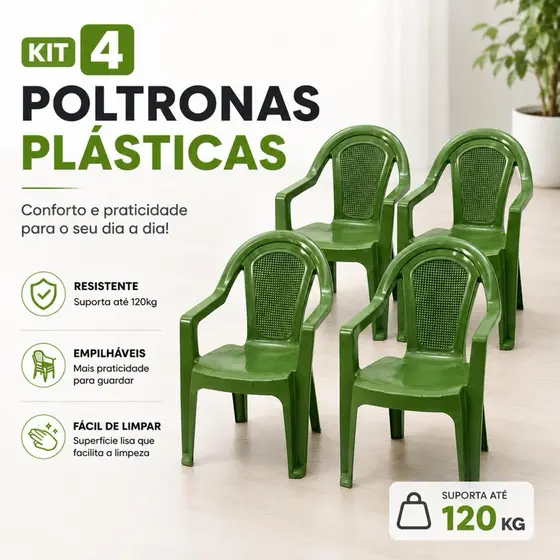 Kit 4 Mesas Plásticas Monobloco 70x70 Verde Tiffany Empilháveis Área Externa Resistente Bares Eventos Restaurantes