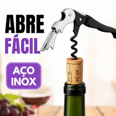Saca Rolhas 3 Em 1 Abridor De Garrafa Vinho Reforçado Articulado Premium Alta Qualidade