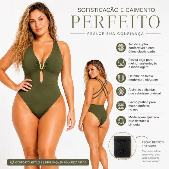 Body Feminino Suplex sem Bojo com Fivela V Decote Elegante Ajuste Confortável Moda Feminina Casual