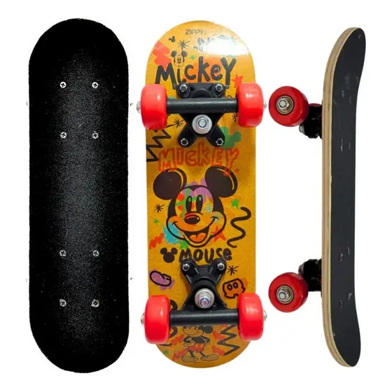 Mini Skate Infantil CURB Para Iniciantes Kids Esporte Brinquedo Resistente Até 90kg De 43cm Sortidos