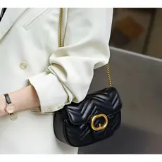 Bolsa Feminina PEQUENA Transversal Alça de Corrente Bolsa de Festa