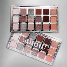 Paleta de Sombras Maquiagem Ruby Rose® 18 Cores Dear Diary Linha Blow Mix de Tons Suaves e Intensos