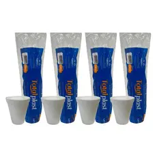 4 Pacotes de Copo de Isopor 180ml Totalplast com 20 unidades cada
