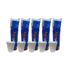 Kit com 5 Pacotes de Copo de Isopor 240ml Totalplast – Total 100 Unidades