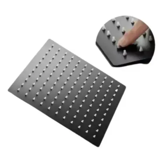 Chuveiro Ducha Quadrada Black Fria 20x20 Inox Área De Lazer Ou Piscina 8