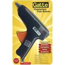 Pistola De Cola Gatte 4008 Bivolt 40w Ideal Para Artesanato - Preto
