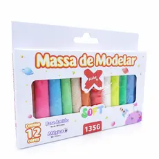 Display Massa De Modelar Make+ Soft 135g Com 12 Unidade