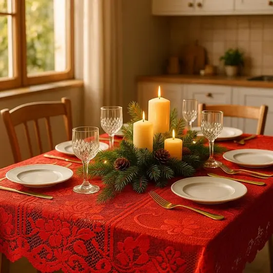 Toalhas De Mesa 6 a 8 Lugares 1.50x2.30 Jacquard De Renda Cores Modernas Artesanal 4 Lugares 1.50x1.50