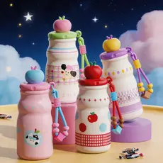 Copo Térmico Infantil 480ml Mini Portátil Mantém Quente e Frio Tampa Fofa MUITO BOM