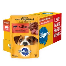 Pedigree Pack Econômico Sache Carne Raças Pequenas 100g