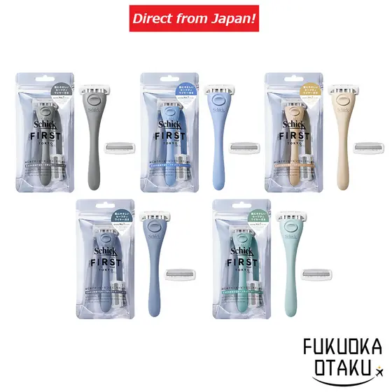 Schick First Cabo de Barbear (Com Lâmina + 1 Refil) Aparador para Iniciantes【Direto do Japão】
