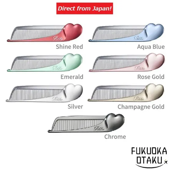 Refa Pente Coração Aila Dobrável Estilo de Cabelo Cuidados【Direto do Japão】