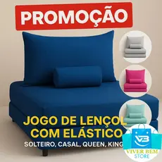 Jogo de Cama 400 fios Premium 3 peças Lençol kit de solteiro, casal queen e king Macio Ponto Palito