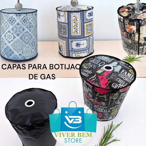 Capa para Botijão de Gás 13kg Estampada – Protetora, Impermeável e Decorativa