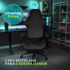Capa para Cadeira Gamer Luxo Matelada Malha 100% Poliéster Conforto, Proteção e Estilo Premium