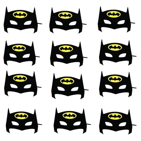 Mascara Batman Fantasia Infantil E.v.a, kit c/ 10 para Festas, lembrancinhas, brincadeiras, entretenimento, hallowem