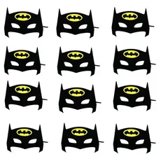 Mascara Batman Fantasia Infantil E.v.a, kit c/ 10 para Festas, lembrancinhas, brincadeiras, entretenimento, hallowem