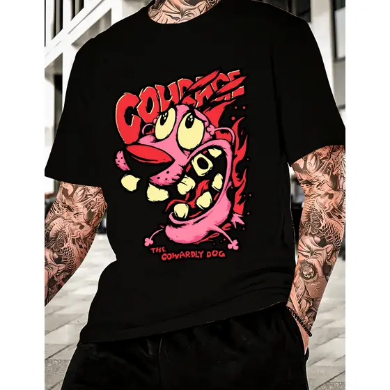 Camiseta CORAGEM CÃO COVARDE 100% algodão unissex streetwear