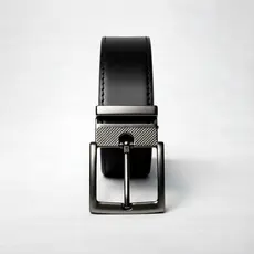 Cinto Social Ajustável Masculino Premium 125cm Couro Pv Costurado Cor PRETO Unissex