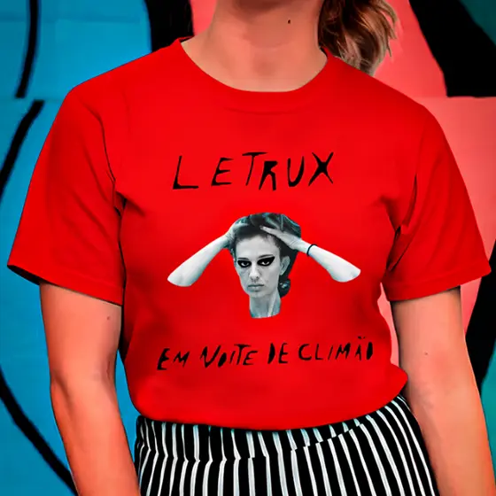 Camiseta LETRUX EM NOITE DE CLIMÃO ÁLBUM 100% Algodão Streeatwear Casual Unissex Camisa Premium