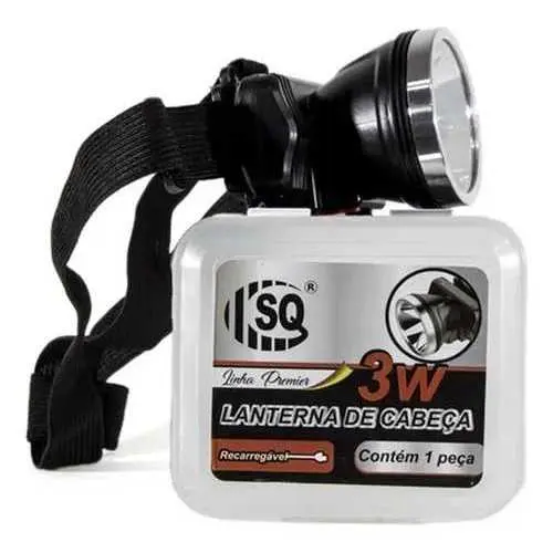 LANTERNA DE CABECA SQ 3810 3W 1 LED