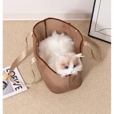 Bolsa Para Gatos Bolsa De Transporte Pet Gato Cachorro ，Pet viagem Compras Um Ombro Bolsa
