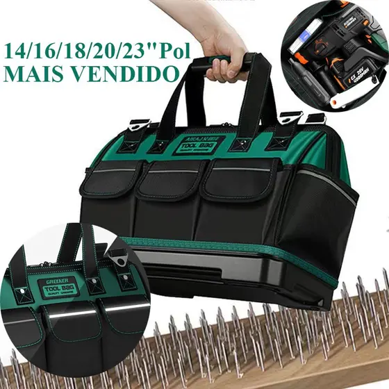 Saco De Transporte De Caixa De Ferramentas Portátil Profissional 14-23 Pol Para Armazenamento De Multiuso Ferramentas