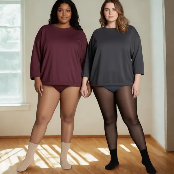 Meia Calça Plus Size Fio 70 Modeladora Anticelulite | Não Marca | Conforto Máximo 42-54