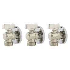 3 Registro Esfera 1/4 de Volta em Metal 1/2 3/4 Torneira para Máquina de Lavar Tanque Jardim Premium