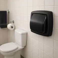 Acabamento Para Válvula De Descarga Deca Hydra Max Abs Preto Fosco Luxo