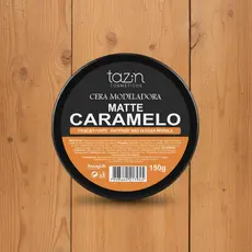 Cera Capilar Modeladora Matte Caramelo - Tazin Cosméticos 150g Cabelo Barba e Bigode Toque seco