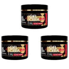 KIT GEL CERA ULTRA FORTE PARA BABY HAIR 3 UNIDADES - FIXADOR PARA CACHOS
