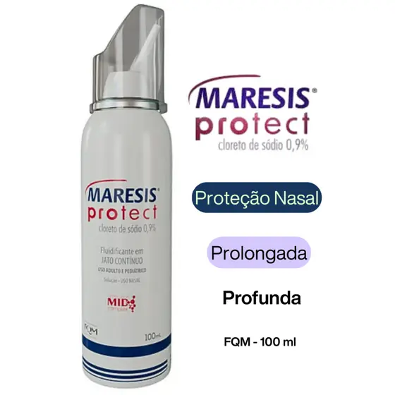 Maresis Protect Cloreto de Sódio 0,9% 100ml Solução e Hidratação Nasal Isotônica