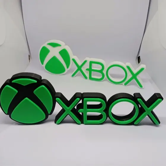Letreiro Xbox 3D Logo Gamer – Decoração para Setup, Quarto Geek, Estante, Mesa e Coleção