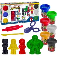 Kit Massinhas Marvel Spidey e Amigos Cotiplas Homem Aranha Hulk Spider Man e Acessórios