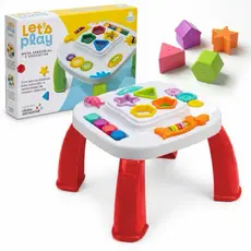 Mesinha Didática Infantil Educativa Sensorial Mesa Divertida Atividades Interativas Formas Encaixar
