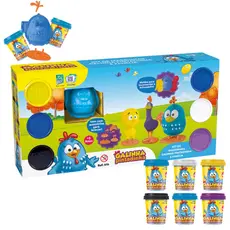 Kit Massinha de Modelar Galinha Pintadinha Com Acessórios Brinquedo Pintinho Galó Carijó Molde