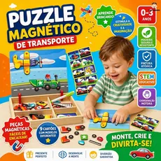 Lousa Magnetica 3 Em 1 Infantil Imã Educativo Madeira Pedagogico Com Canetinha