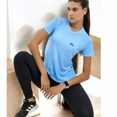 Camiseta Dry Fit Feminina Tecido Fitness Estampa Yoga Proteção UV