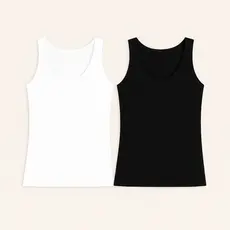Kit 2 Regatas Femininas em Ribana Canelada KO3504-K2