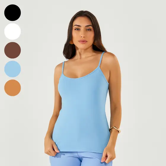 Regata Feminina Lisa de Alcinhas em Cotton KB640
