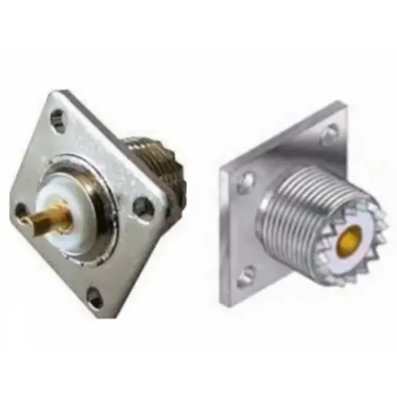 Conector Para Painel Base Quadrada Uhf-femea 206