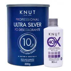 Kit Pó Descolorante Ultra Silver 300g + OX 40 Volumes 80ml Knut