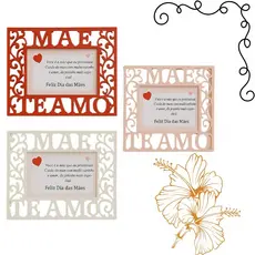 OFERTA Porta Retrato De Plástico Mãe Multicolorido Decoração Dia Das Mães Com Moldura