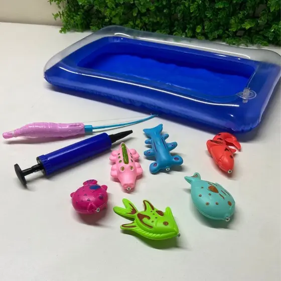 Brinquedos De Piscina De Pesca Para Crianças Com Vara Jogos Brinquedo De Banho De Peixes